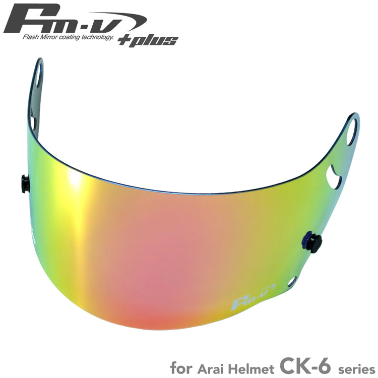 Fm-v Plus mirror coating visor PINK/GOLD DARK SMOKE CK-6S