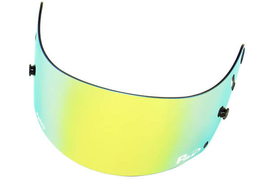 Fm-v Plus mirror coating visor GOLD/GREEN LIGHT SMOKE GP6 SK6