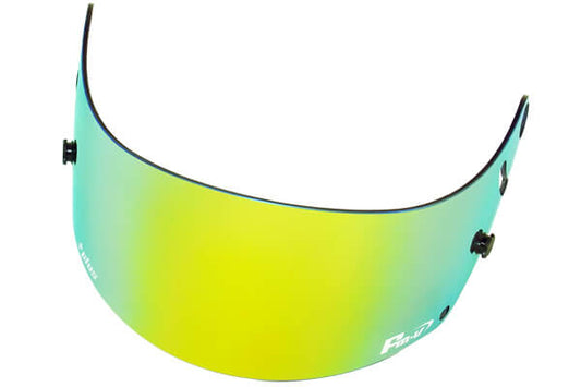 Fm-v Plus mirror coating visor GOLD/GREEN DARK SMOKE for GP6 SK6