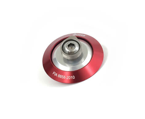 HANS社製 ヘルメット用 アンカークリップ レッド FIA8858-2010 (新規格) + 専用レンチ付きセット HANS CLIP