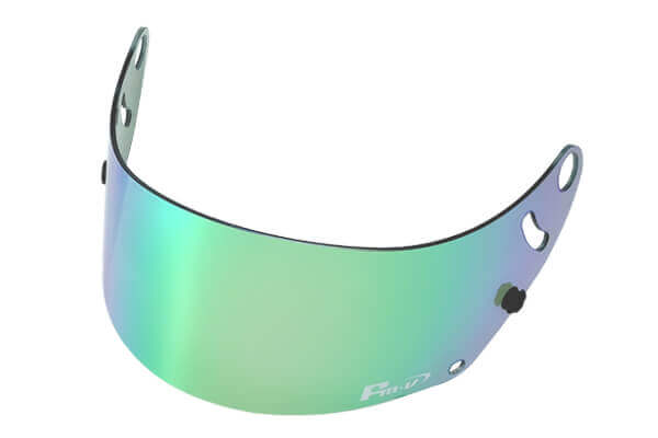 Fm-v Plus mirror coating visor GREEN LIGHT SMOKE for GP6 SK6