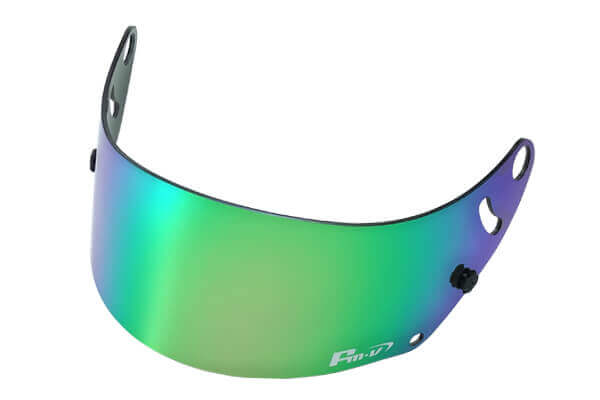 Fm-v Plus mirror coating visor GREEN DARK SMOKE for GP6 SK6