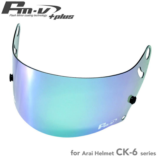 Fm-v Plus mirror coating visor GREEN LIGHT SMOKE CK-6S
