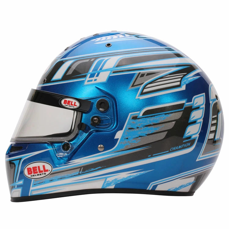 BELL RACING ヘルメット 58サイズ KC7-CMR CHAMPION ブルー×アンスラサイト SNELL-FIA CMR-2016 レーシングカート・走行会用 (131117X) MY2025