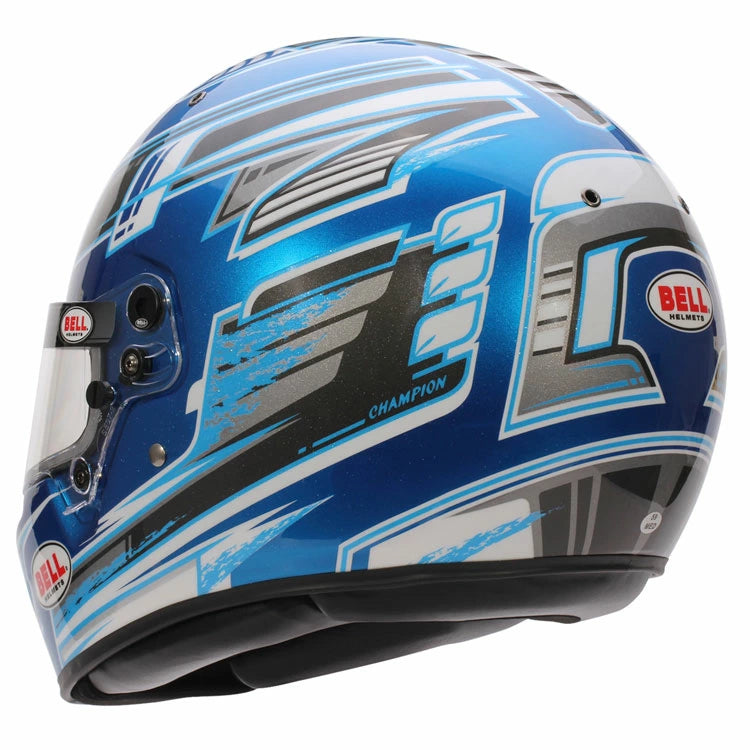 BELL RACING ヘルメット 58サイズ KC7-CMR CHAMPION ブルー×アンスラサイト SNELL-FIA CMR-2016 レーシングカート・走行会用 (131117X) MY2025