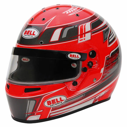 BELL RACING ヘルメット 57サイズ KC7-CMR CHAMPION レッド×アンスラサイト SNELL-FIA CMR-2016 レーシングカート・走行会用 (131118X) MY2025