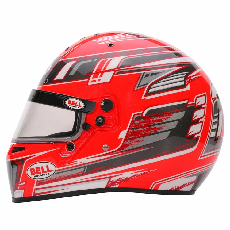 BELL RACING ヘルメット 57サイズ KC7-CMR CHAMPION レッド×アンスラサイト SNELL-FIA CMR-2016 レーシングカート・走行会用 (131118X) MY2025