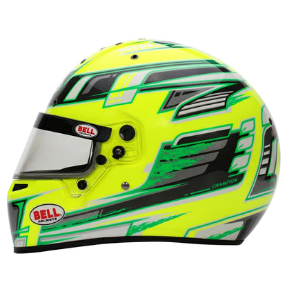 BELL RACING ヘルメット 56サイズ KC7-CMR CHAMPION イエロー×アンスラサイト SNELL-FIA CMR-2016 レーシングカート・走行会用 (131120X) MY2025