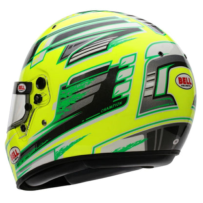 BELL RACING ヘルメット 56サイズ KC7-CMR CHAMPION イエロー×アンスラサイト SNELL-FIA CMR-2016 レーシングカート・走行会用 (131120X) MY2025