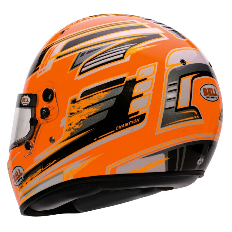 BELL RACING ヘルメット 59サイズ KC7-CMR CHAMPION オレンジ×アンスラサイト SNELL-FIA CMR-2016 レーシングカート・走行会用 (131119X) MY2025